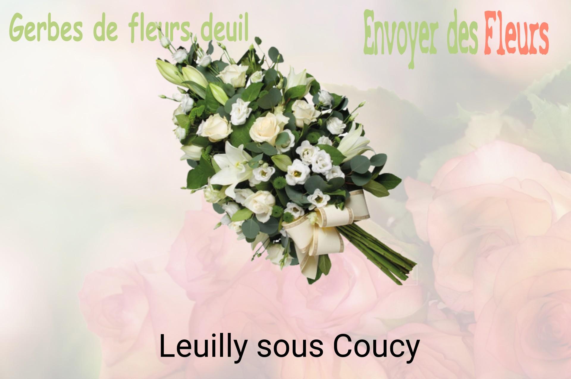 Gerbe de fleurs de deuil livrée à Leuilly-sous-Coucy